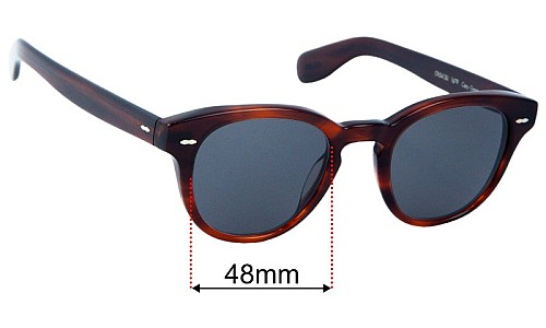 Sunglass Fix Lentes de Repuesto para Oliver Peoples OV5413U Cary Grant - 48mm Wide Oliver Peoples OV5413U Cary Grant Lentes de Repuesto 48mm wide