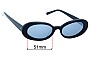 Sunglass Fix Replacement Lenses for Oroton  Sonia - 51mm Wide 