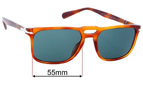 Persol 3273-S Replacement Lenses 55mm wide 