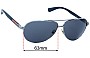 Sunglass Fix Replacement Lenses for Prada SPS58U - 63mm Wide 