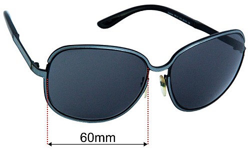 Tom Ford Delphine TF117 Replacement Lenses 60mm wide 