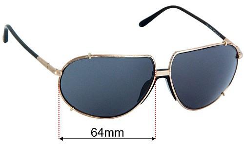Tom Ford Milan TF238 Replacement Lenses 64mm wide 