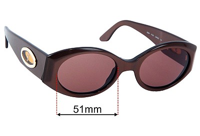  Sunglass Fix Replacement Lenses for Yves Saint Laurent 6554 Y755 Large - 51mm Wide 