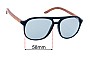 Sunglass Fix Replacement Lenses for Canglasses New Arrecife - 58mm Wide 