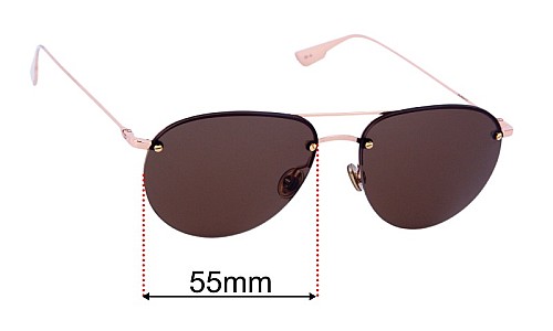 Christian Dior Stellaire O11 Replacement Lenses 55mm wide 