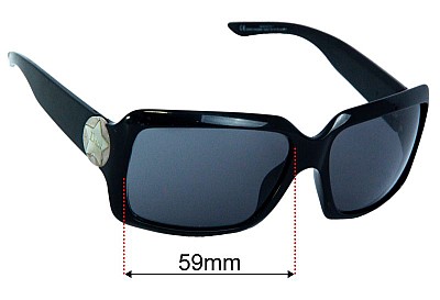 Christian Dior Starshine Replacement Lenses 59mm wide 