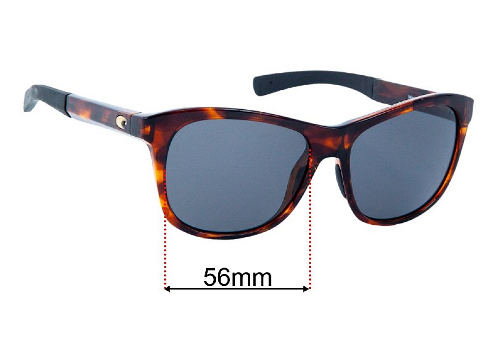 Sunglass Fix Lentes de Repuesto para Costa Del Mar Vela - 56mm Wide Sunglass Fix Lentes de Repuesto para Costa Del Mar Vela - 56mm Wide