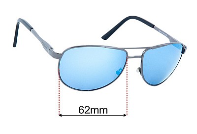 Dillon Greasewood Lentes de Repuesto 62mm wide 