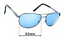 Sunglass Fix Ersatzgläser für Dillon Greasewood - 62mm Wide 