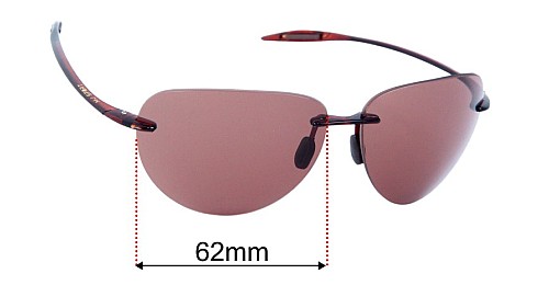 Maui Jim MJ421 Sugar Beach 62mm Replacement Lenses display picture 3