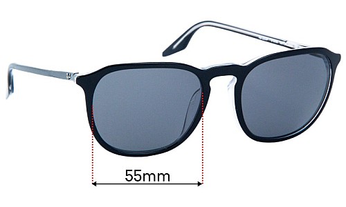 Ray-Ban RB2203F (Low Bridge Fit) Lentilles de Remplacement 55mm wide 