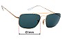 Sunglass Fix Ersatzgläser für Ray-Ban RB3560 The Colonel - 61mm Wide 