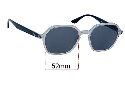 Ray-Ban RB4361 Replacement Lenses 52mm wide 