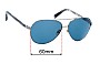Sunglass Fix Ersatzgläser für Warby Parker Raskin - 60mm Wide 