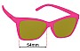 Sunglass Fix Lentes de Repuesto para Goodr Approaching Cult Status - 54mm Wide 