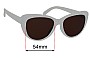 Sunglass Fix Verres de Remplacement pour Goodr Gingham Is Sooo Last Year - 54mm Wide 