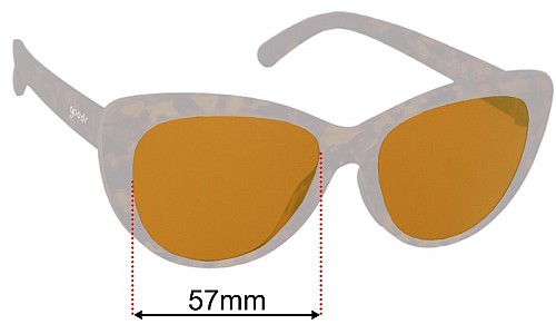 Goodr Rainbow Runway Ready  Ersatzlinsen 57mm wide 