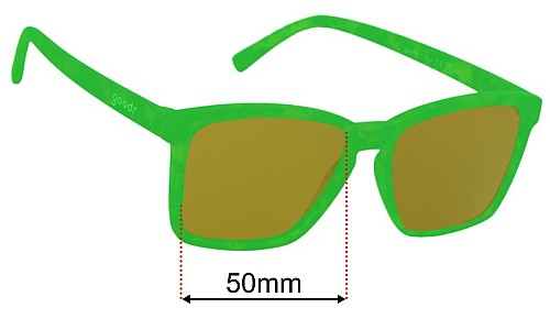 Goodr Short With Benefits  Lentilles de Remplacement 50mm wide 