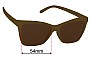 Sunglass Fix Lentes de Repuesto para Goodr Vanguard Visionary - 54mm Wide 