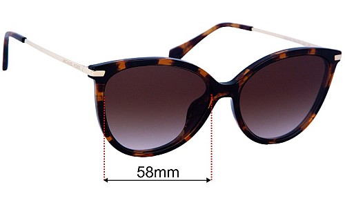 Michael Kors MK2184U Dupont Replacement Lenses 58mm wide 