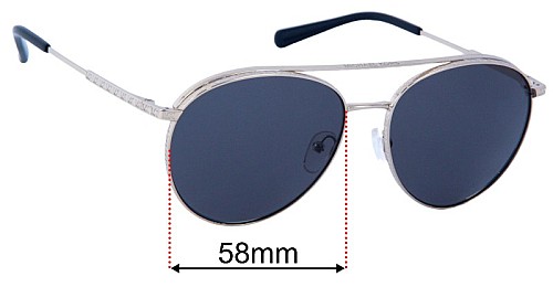 Replacement Lenses for Michael Kors MK1138 Arches 58mm display picture 1