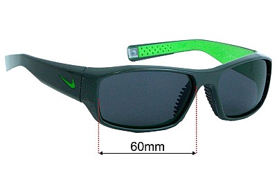 Nike EV0758 Brazen Replacement Lenses 60mm wide 