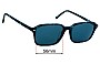 Sunglass Fix Lentes de Repuesto para Ray-Ban RB2231F Raimond - 56mm Wide 