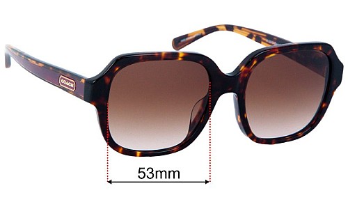 Coach HC8335U Lentes de Repuesto 53mm wide 