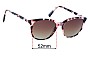 Sunglass Fix Replacement Lenses for Country Road CR 64 - 52mm Wide 