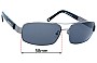 Sunglass Fix Replacement Lenses for Montblanc MB 1836S - 58mm Wide 