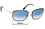 Sunglass Fix Lentes de Repuesto para Ray-Ban RB3705 - 60mm Wide 