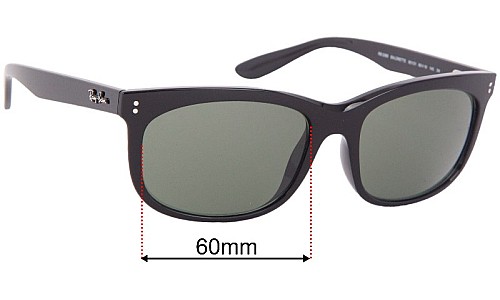 Ray-Ban RB2389 Balorette Replacement Lenses 60mm wide 