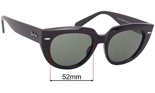 Ray-Ban RB2286 Doreen Replacement Lenses 52mm wide 