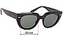 Sunglass Fix Replacement Lenses for Ray-Ban RB2286 Doreen - 52mm Wide 