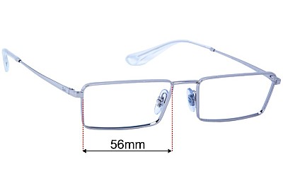 Ray-Ban RB3741 Emy Replacement Lenses 56mm wide 