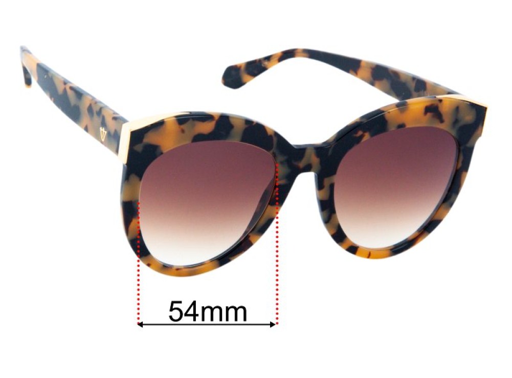 Sunglass Fix Replacement Lenses for Valley Jawbone - 54mm Wide Sunglass Fix Replacement Lenses for Valley Jawbone - 54mm Wide