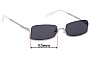Sunglass Fix Replacement Lenses for A Better Feeling Arctus - 53mm Wide 