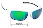 Sunglass Fix Ersatzgläser für Uvex Sportstyle 222 - 65mm Wide 