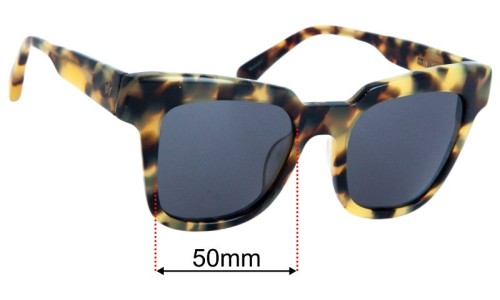 Replacement Lenses for AM Eyewear Melaine - 50mm Wide 