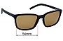 Sunglass Fix Replacement Lenses for Arnette AN4311 - 56mm Wide 