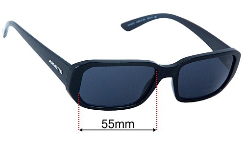 Arnette Gringo AN4265 Replacement Lenses 55mm wide 
