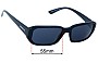 Sunglass Fix Replacement Lenses for Arnette Gringo AN4265 - 55mm Wide 