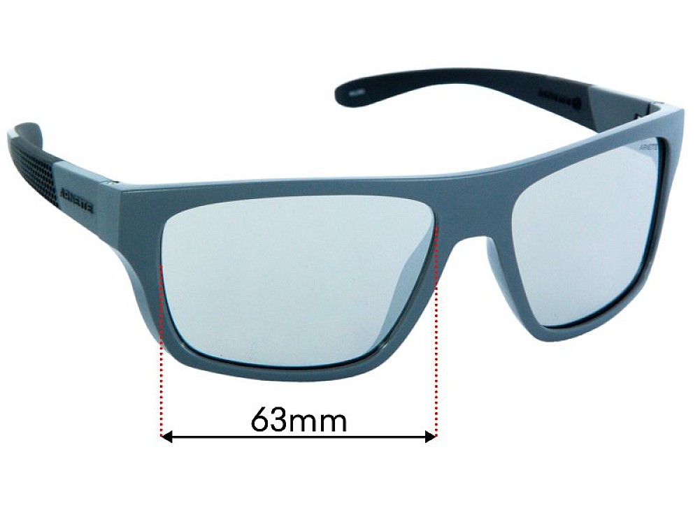 Sunglass Fix Lentilles de Remplacement pour Arnette Hijiki AN4330 - 63mm Wide Sunglass Fix Lentilles de Remplacement pour Arnette Hijiki AN4330 - 63mm Wide