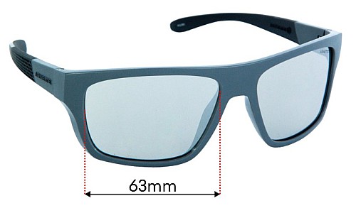 Sunglass Fix Lentilles de Remplacement pour Arnette Hijiki AN4330 - 63mm Wide Arnette Hijiki AN4330 Lentilles de Remplacement 63mm wide