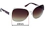 Sunglass Fix Replacement Lenses for Bvlgari 6033 - 63mm Wide 