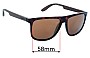 Sunglass Fix Replacement Lenses for Carrera 5003 - 58mm Wide 