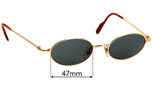 Cartier 2728186 Replacement Lenses 47mm wide 