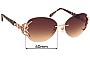Sunglass Fix Replacement Lenses for Caviar 6856 - 60mm Wide 
