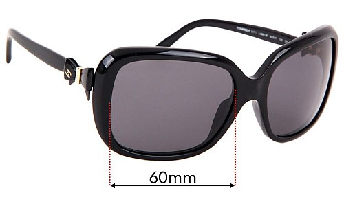 Chanel 5171 Replacement Lenses 60mm wide 