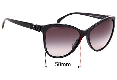 Chanel 5281-Q-A Replacement Lenses 58mm wide 